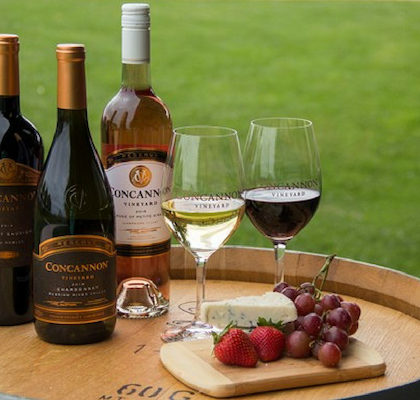 Concannon Vineyard's wine and cheese pairings