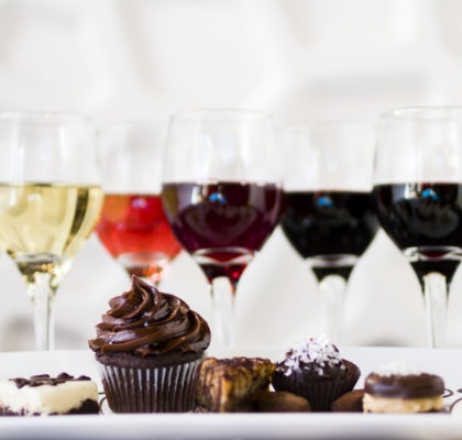 A variety of wine and dessert pairings